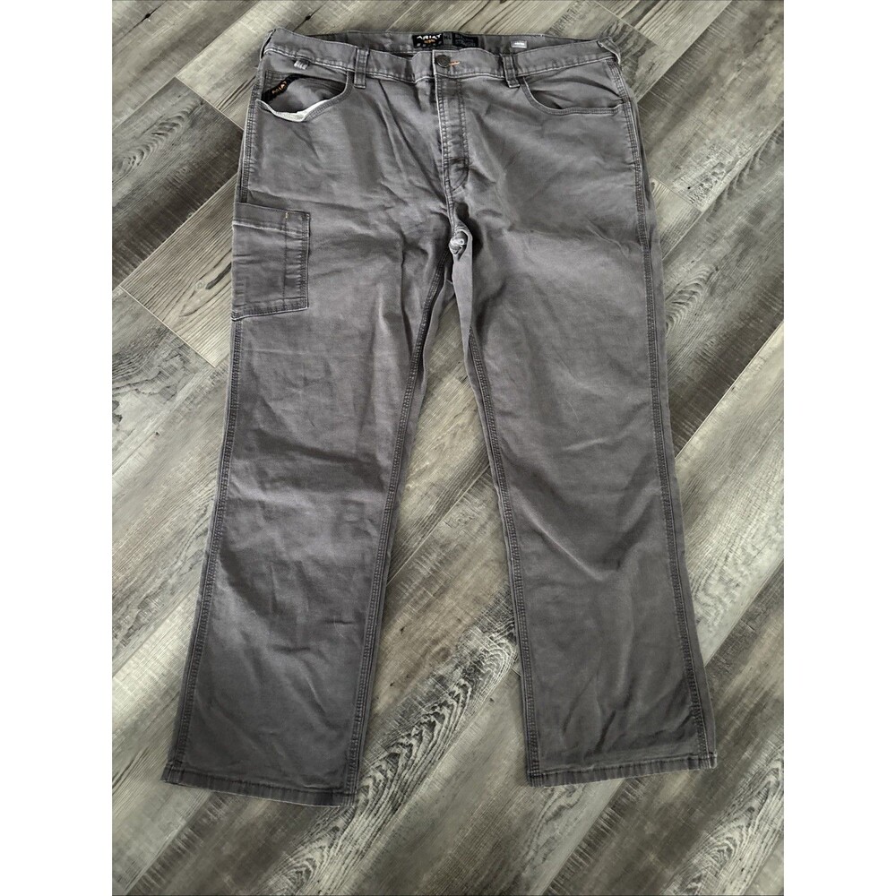 Ariat Pants Adult 40x30 Gray Relaxed Fit Straight Cut Rebar M4 Workwear Mens